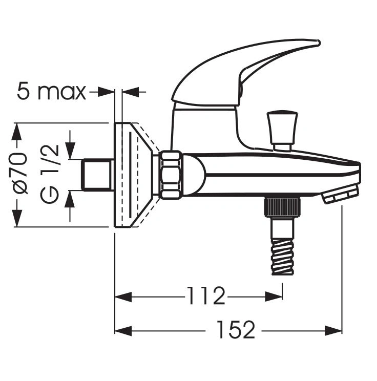 Смеситель для ванны и душа ORION, VIDIMA