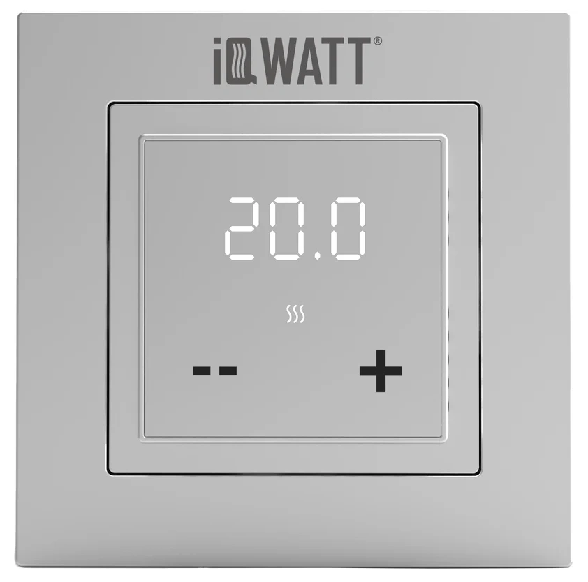 Терморегулятор IQ Thermostat D электронный, серебристый металлик
