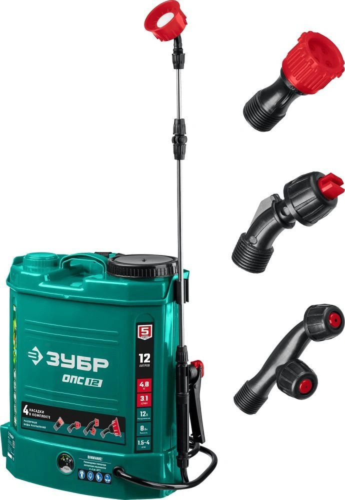 Опрыскиватель, аккумуляторный ЗУБР 12 л (ОПС-12)