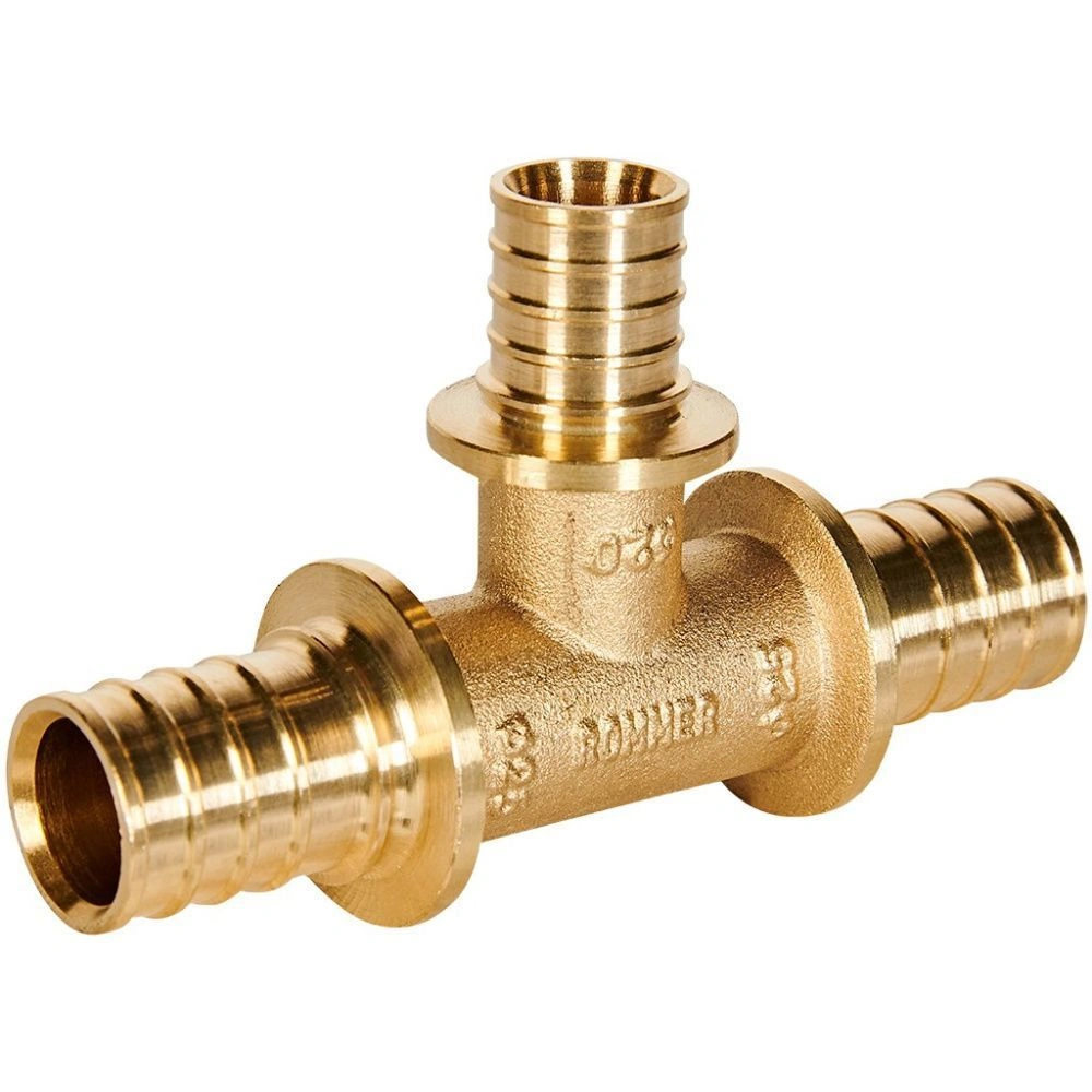 Тройник переходной 25-20-25 латунь Rommer