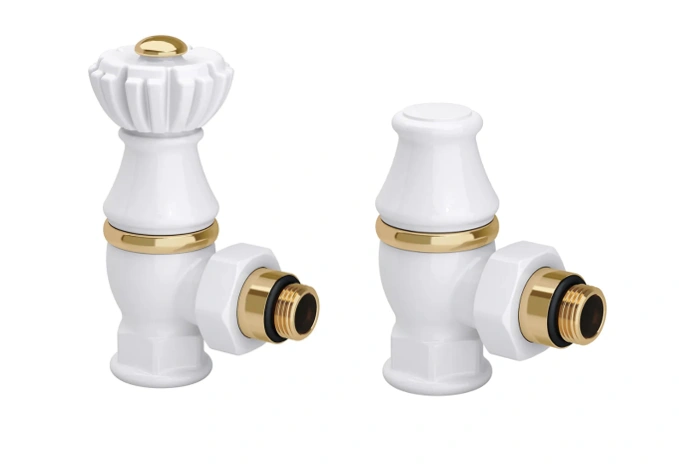 Вентили 1/2"х3/4" угловые, Белый, серия "Liberty",  SR Rubinetterie