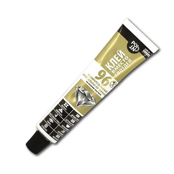 Клей универсал. POINT 96 Жидкие гвозди. Прозрачный, 80мл