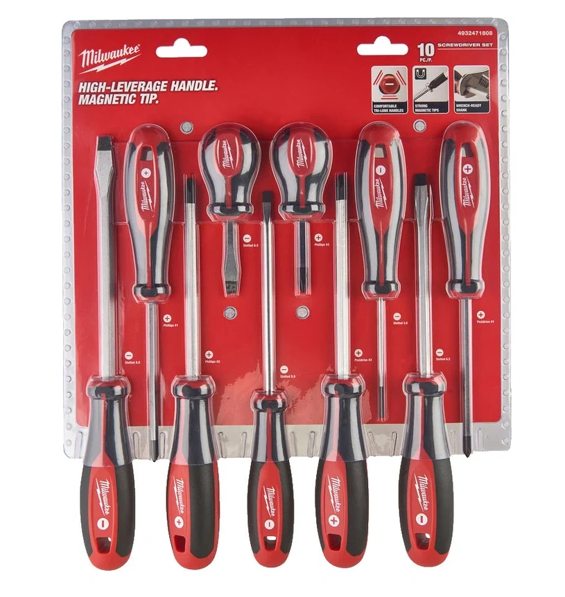 Набор отверток магнитных с трехгранной рукояткой, Milwaukee