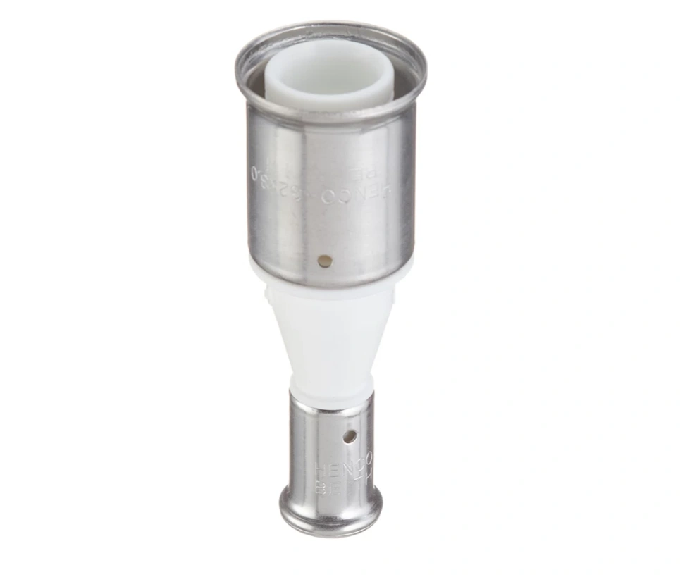 Муфта 32-16 ПВДФ, пресс (белая) HENCO