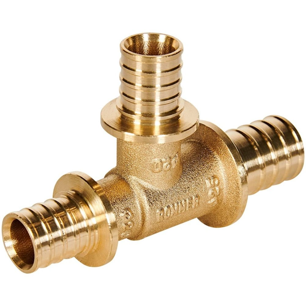 Тройник переходной 25-20-20 латунь Rommer