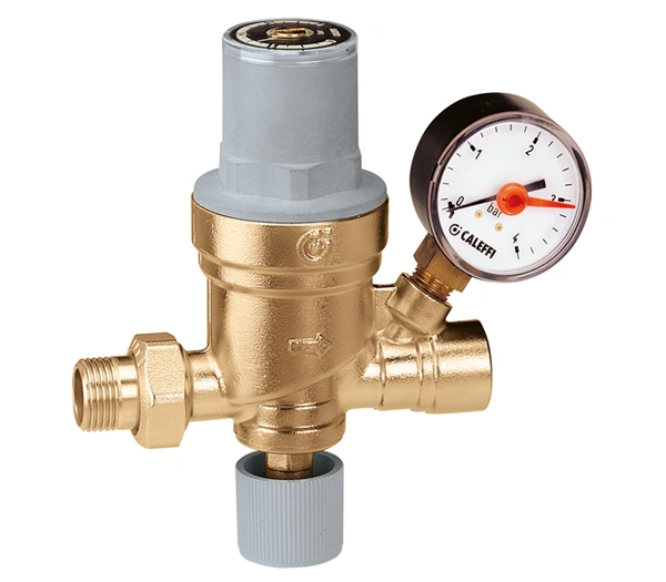 Клапан подпиточный 1/2" с отводом под манометр Caleffi