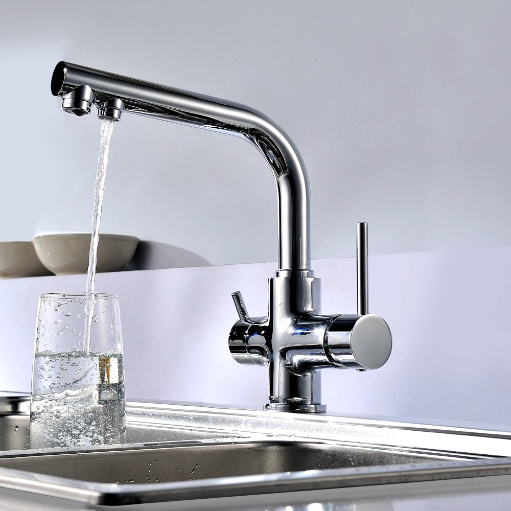 Смеситель для кухни COMFORT с подключением к фильтру питьевой воды, хром, LEMARK