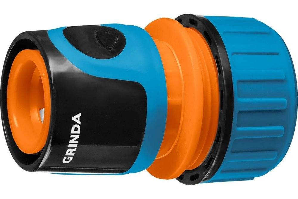 Соединитель быстросъемный GRINDA TC-34, 3/4", пластиковый с TPR, для шланга, PROLine