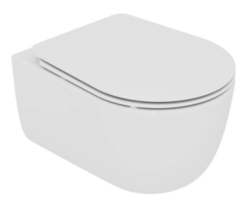 Комплект: Подвесной унитаз с крышкой и креплением (белый глянец) GSG Ceramic Design Hit! Smart Clean