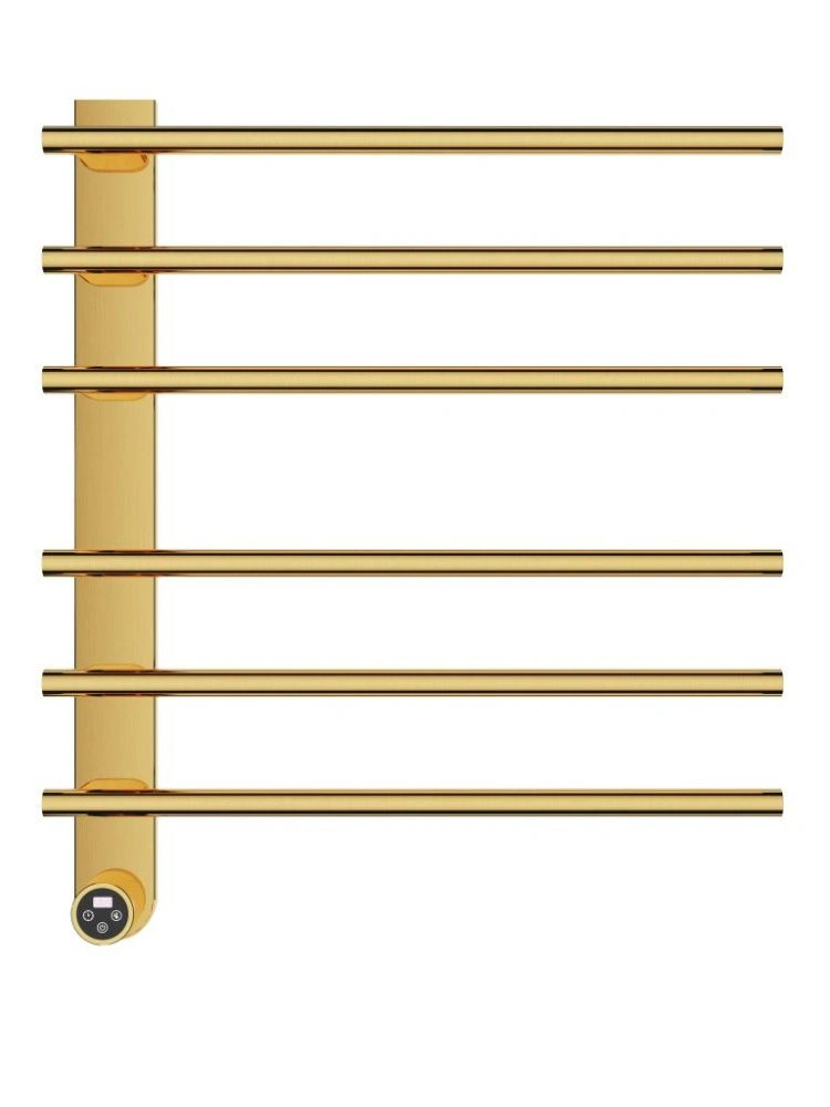 Полотенцесушитель электрический 520*624 с терморегулятором, цвет Золотой сатин, AQM