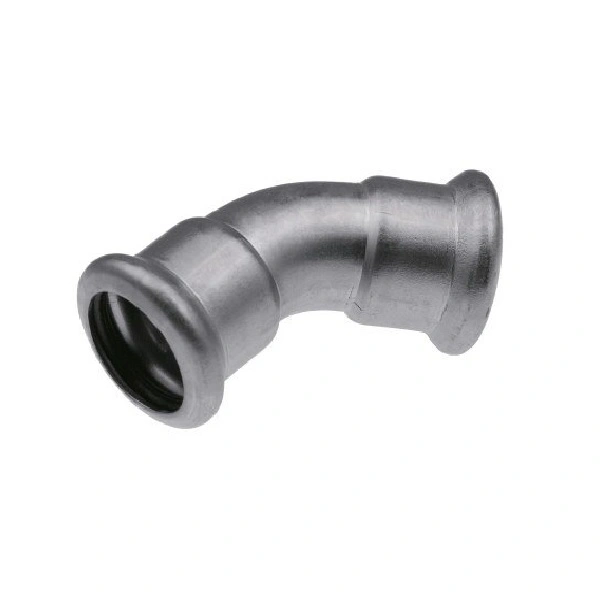 Отвод Inox press 35х45* нерж. KAN-Therm