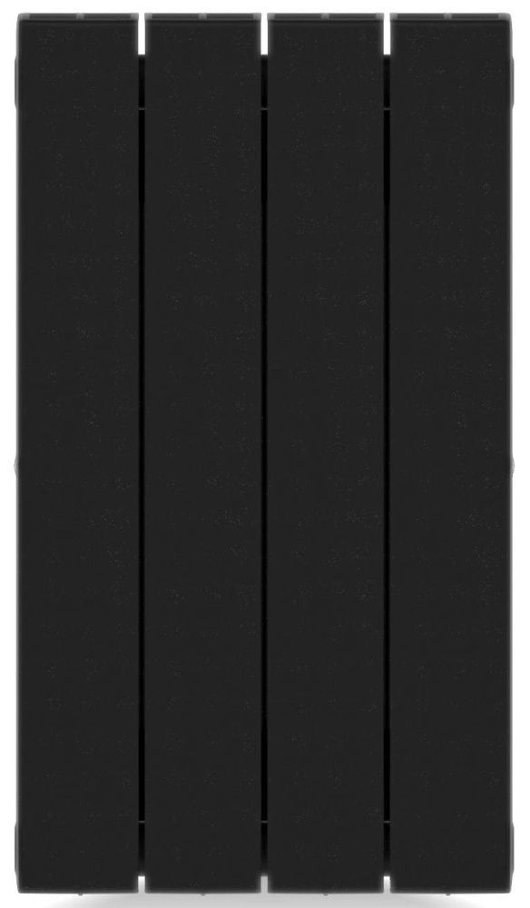 Радиатор биметаллический SUPReMO 500/90 (202Вт)  4 секций боковое подкл. Rifar Антрацит