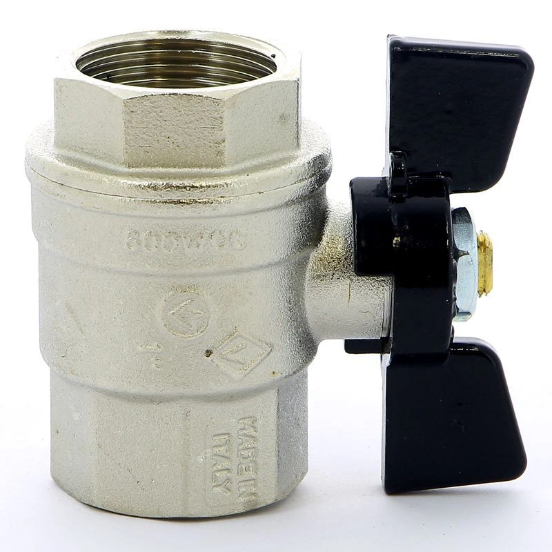 Кран шаровой усиленный ВВ 1" (бабочка) Bugatti