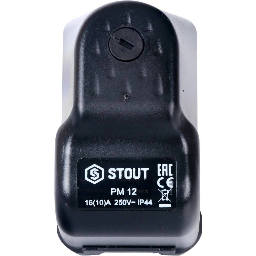 Реле давления PM12G, 3-12 бар,1/4", с накидной гайкой STOUT