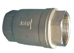 Клапан обратный D12-H12W-1000-020, Ду20, Ру40, р/р, пружинный, материал корпуса - нерж. сталь CF8M, Тмах.=200оС ABRA