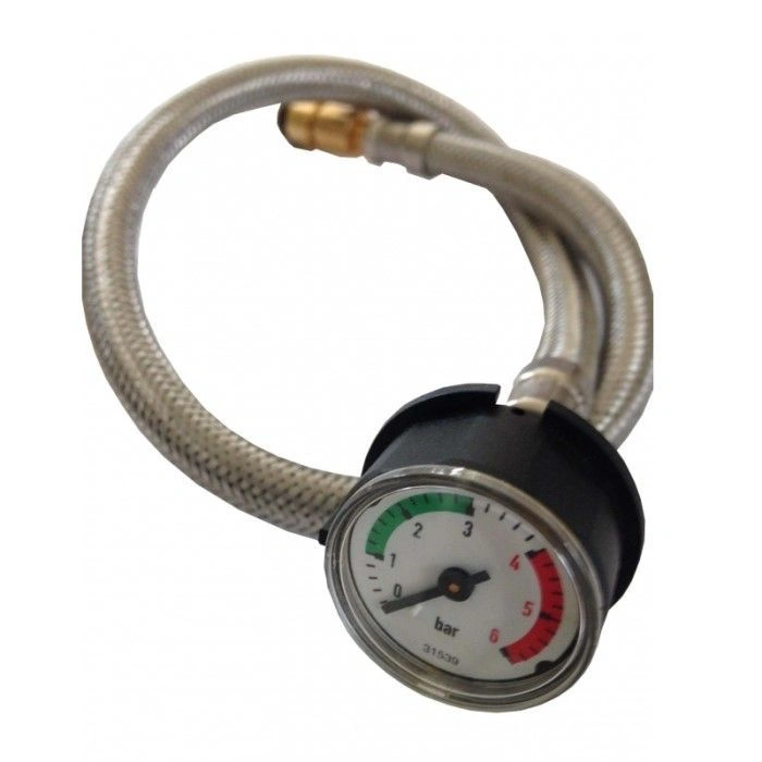 Манометр 0-6 бар с гибким шлангом
