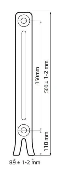 Радиатор чугунный Радимакс LOFT 350/70 (цена за секцию)																														