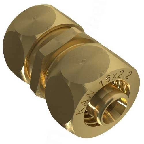 Соединитель свинчиваемый 14х1/2 ВР латунный KAN-therm ULTRALINE