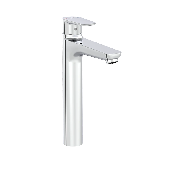 Смеситель для умывальника Flow Soft, высокий, монолитный, хром, Vitra 