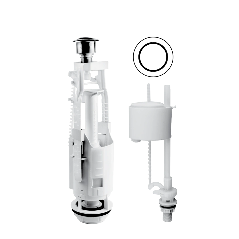 Арматура для сливного бачка eko 13 1/2 нижнее 1 кнопка Berges