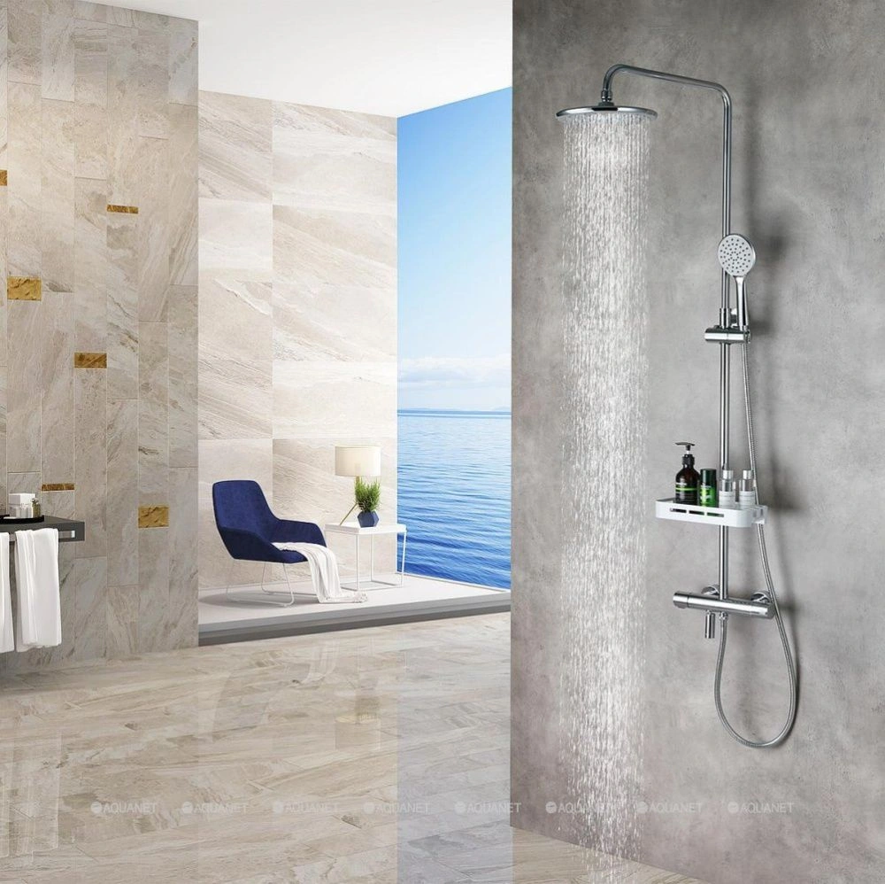 Стойка для ванны и душа TROPIC (с термостатом) хром LEMARK