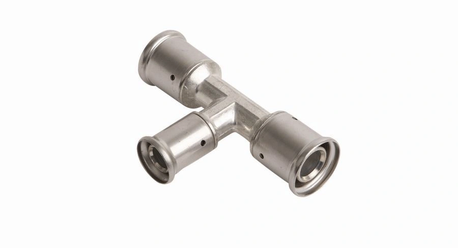 Тройник 20-16-20 латунь, пресс HENCO