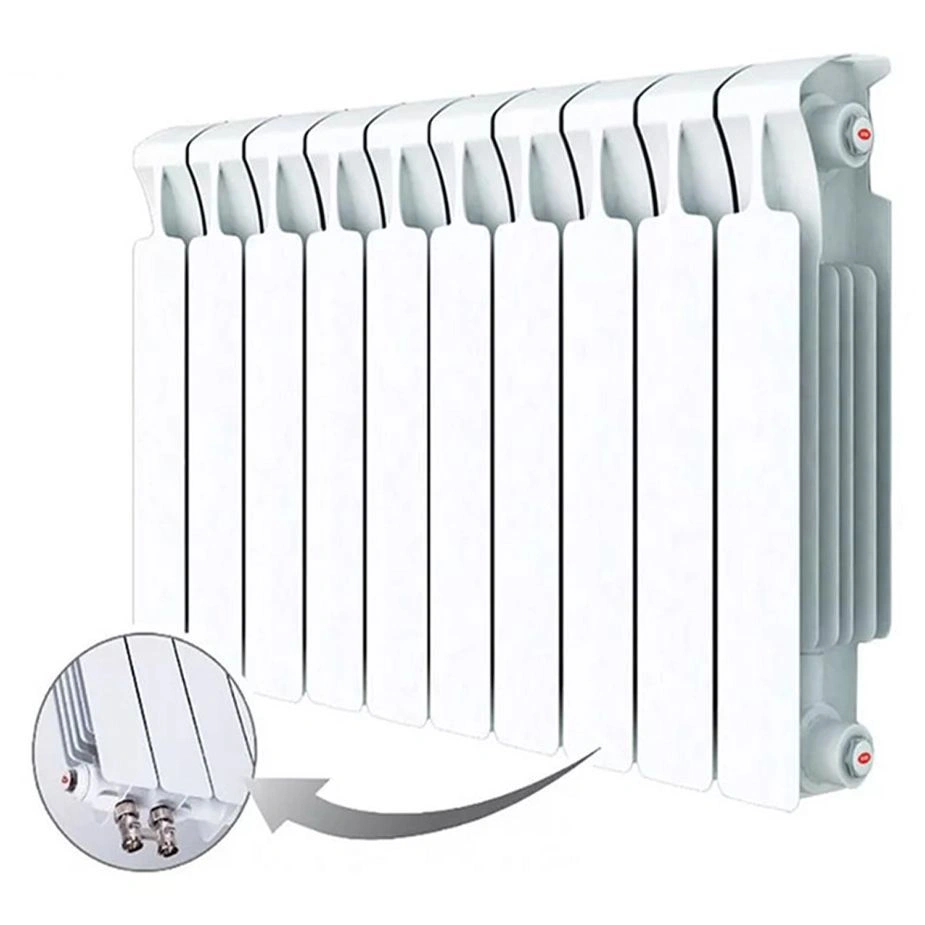 Радиатор биметаллический SUPReMO Ventil 350/90 мм 4 секций (SVR) нижнее справа подключение Rifar