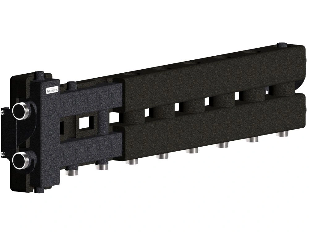 Балансировочный коллектор BM-80-5D.EPP (до 80 кВт, подкл. котла G 1 1/4", 4 контура G 1", б. к.G 1 1/4"