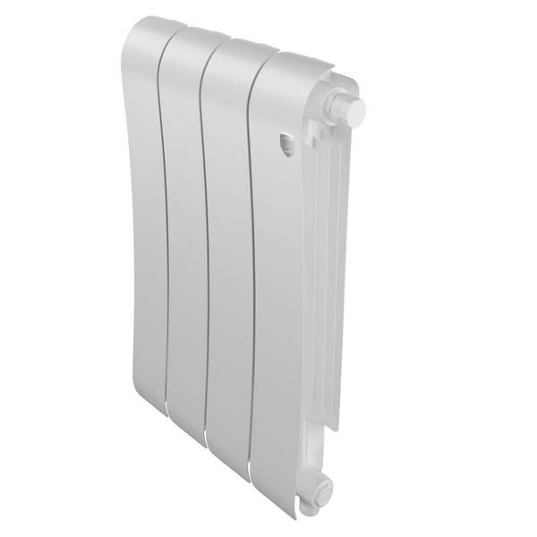 Радиатор биметаллический Infinity Bianco Traffico 500/87  4 секции VR80 (нижнее правое) белый Royal Thermo