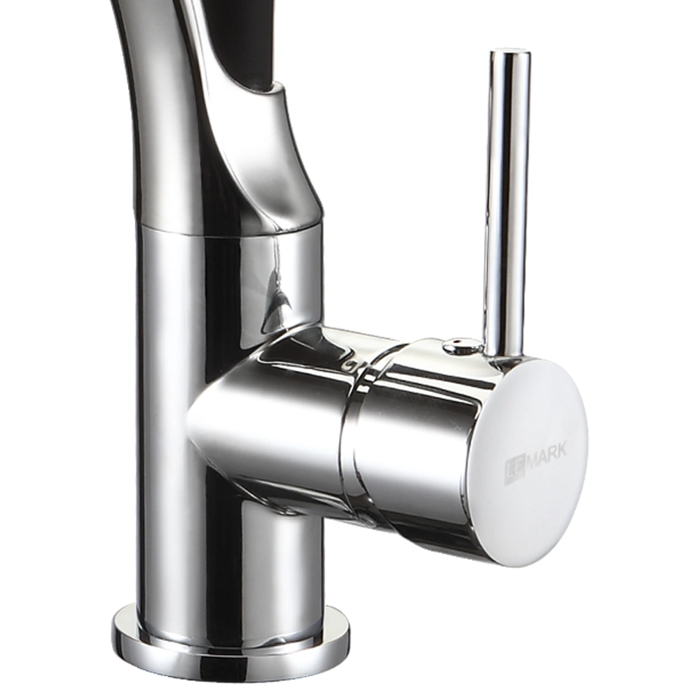 Смеситель для кухни SOUL, с гибким изливом, хром + черный, LEMARK