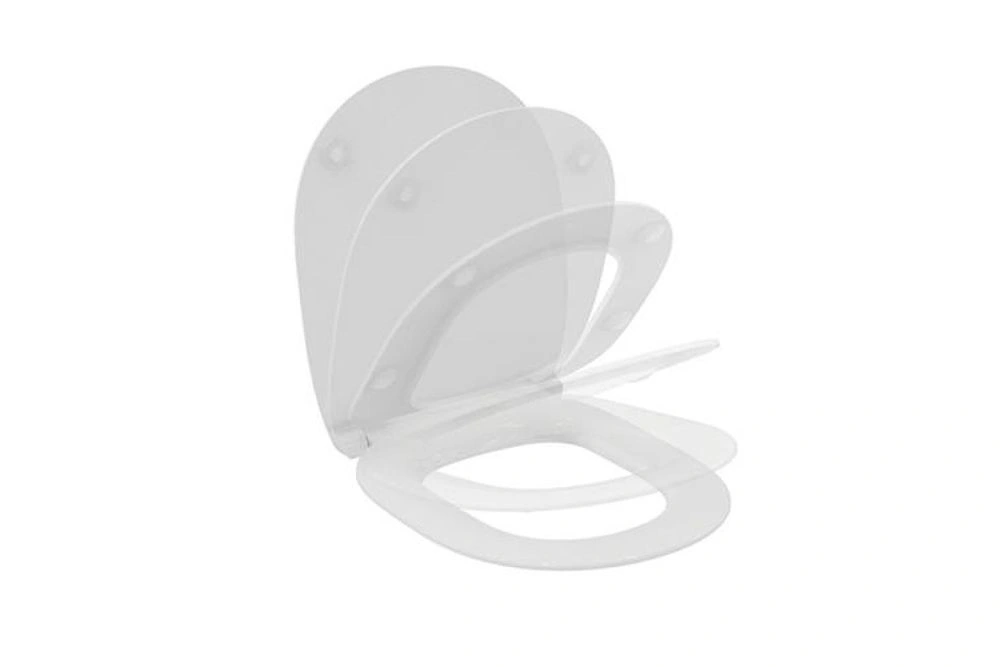 Сиденье с крышкой Connect, тонкое дюропласт (soft close), IDEAL STANDARD