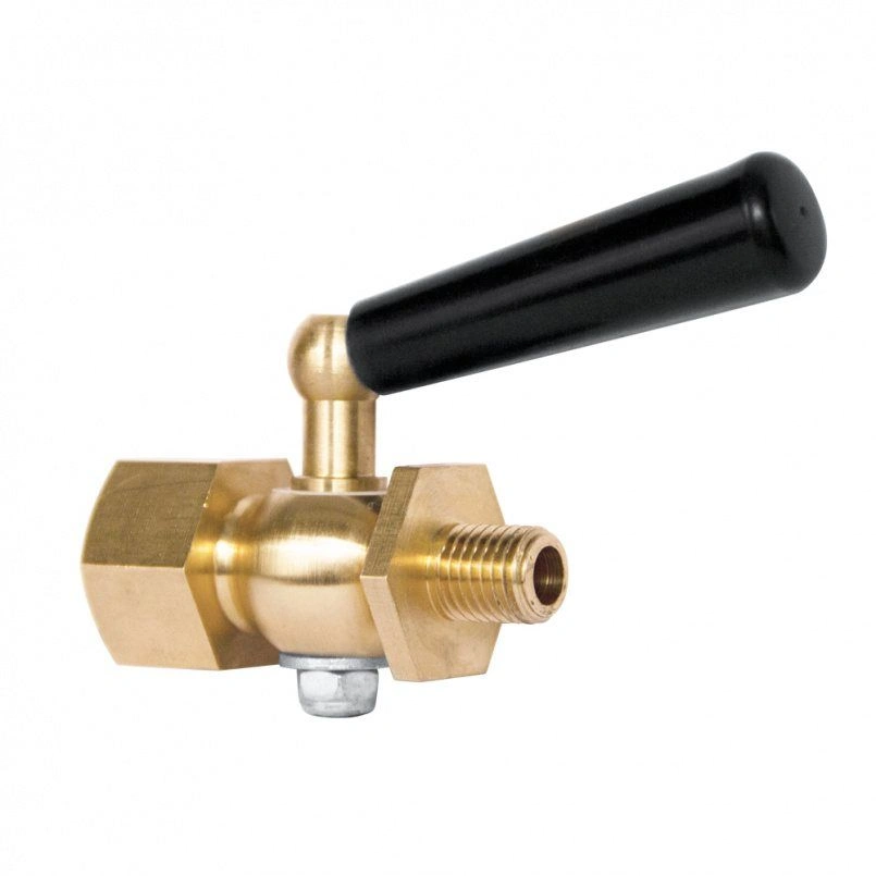 Кран 3-ходовой латунный, с ручкой, для манометра G1/2" ВН, РОСМА