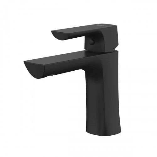 Смеситель для умывальника URSUS, монолитный, черный, LEMARK