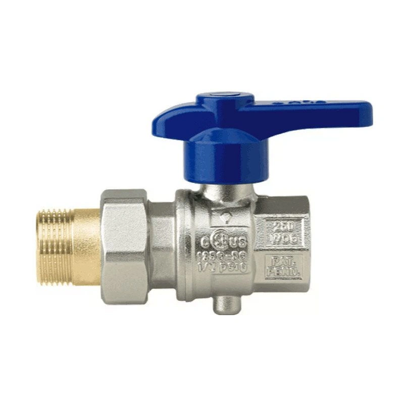 Затвор дисковый ВH американка 1", запорно-регулирующий EUROFLY (синяя ручка) RB