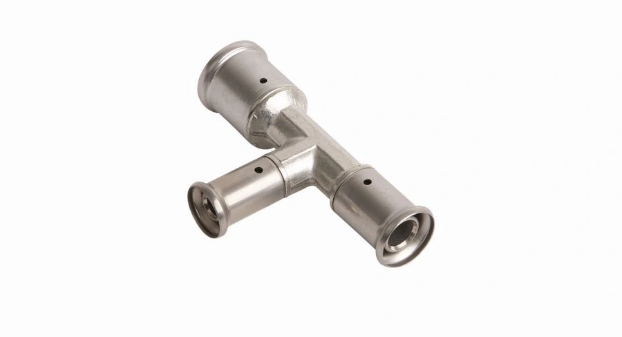 Тройник 20-16-16 латунь, пресс HENCO