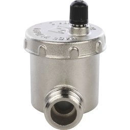 Воздухоотводчик автоматический угловой никель 1/2 STOUT