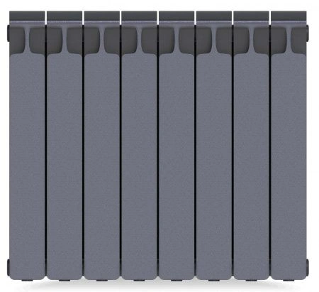 Радиатор биметаллический Monolit Ventil 500/100  8 секции (MVR) нижнее справа Титан Rifar