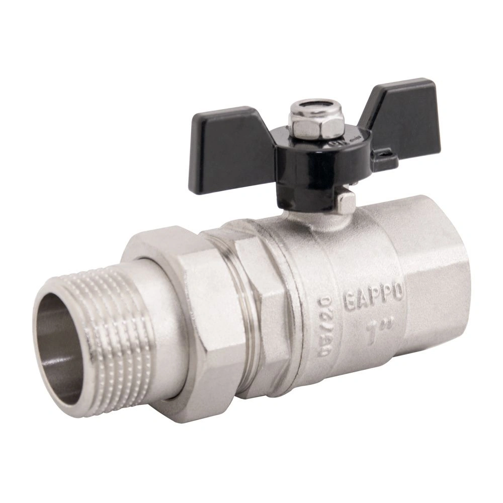 Кран со сгоном НВ 1/2" бабочка Gappo