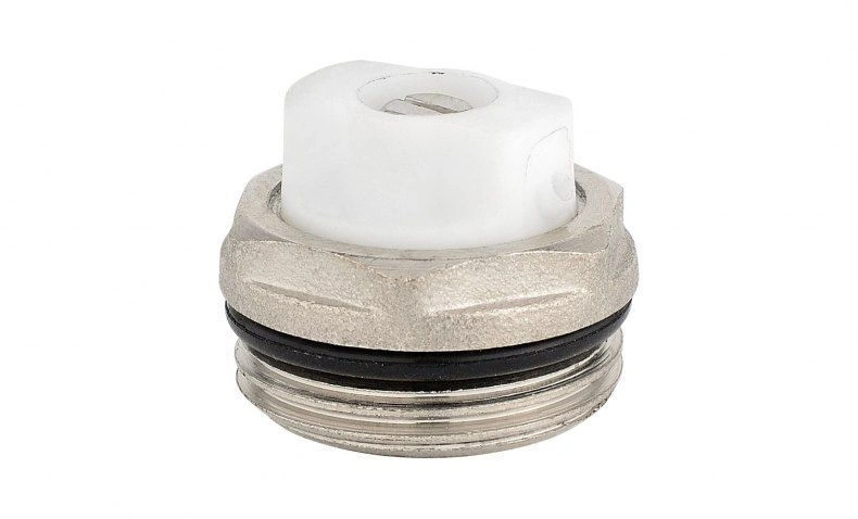 Кран маевского 1/2" CR RAL 9016