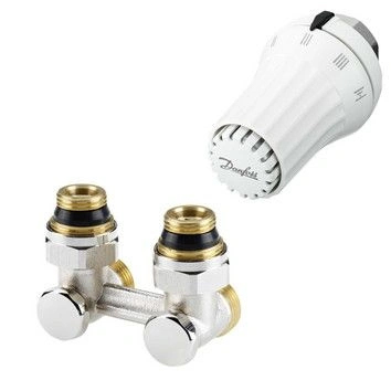 Комплект радиаторного терморегулятора RAE-K(М30х1,5) RLV-KS угл., с пер. G3/4A x G1/2A