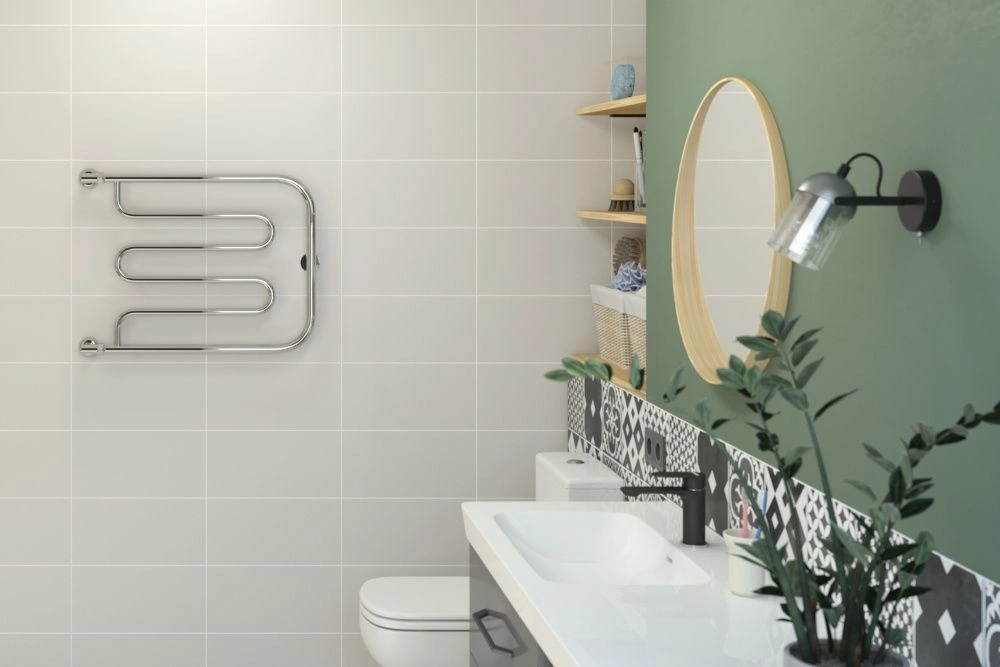 Полотенцесушитель Тандем 500х650, G 1" нерж. ст., полировка Стилье