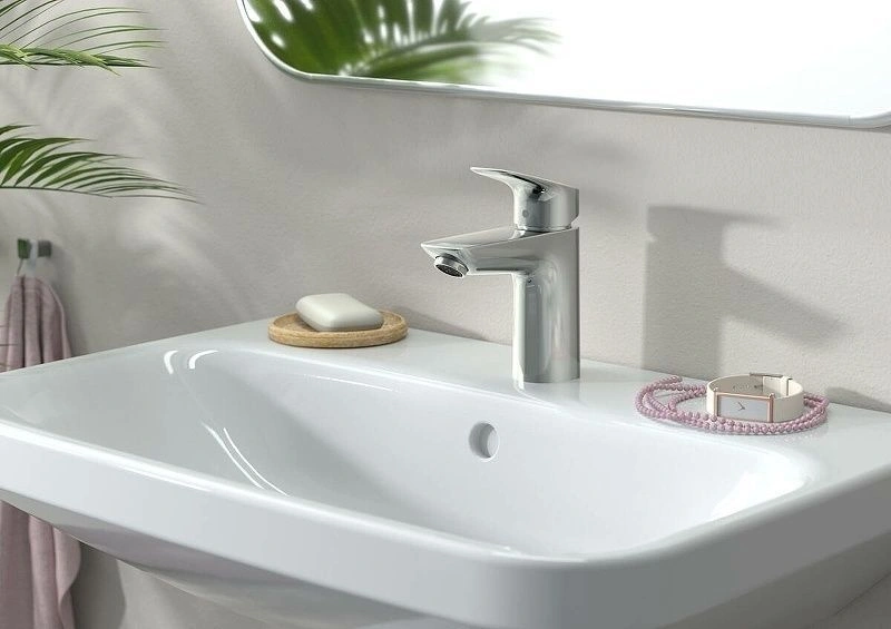 Смеситель для раковины Logis,  100 мм, без донного клапана, HANSGROHE