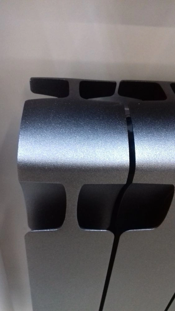 Радиатор биметаллический Monolit 500/100 мм 4 секции G3/4" боковое подключение Антрацит Rifar