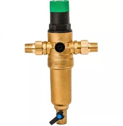 Фильтр Гейзер "Бастион  (1/2"  гор. вода, с регулятором давления d52.5)