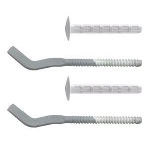 Набор плоских кронштейнов с дюбелями 7x170мм, серый (уп.=2шт.) Royal Thermo