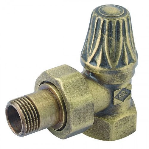 Вентиль латунный Artistic 1/2'F угловой нижний, бронза Carlo Poletti 