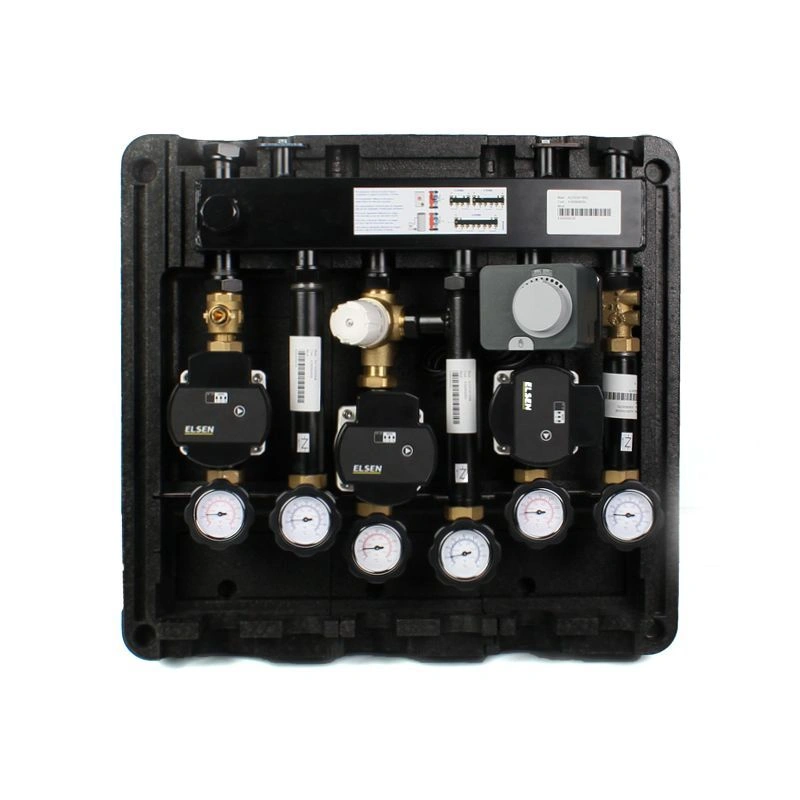 Распределительный коллектор с интегрированным гидравлическим разделителем на 2 контура ELSEN