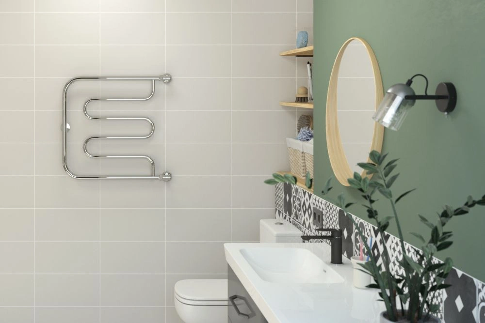 Полотенцесушитель Тандем 600х600, G 1" нерж. ст., полировка Стилье