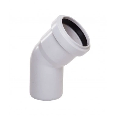 Отвод однорастр 50*45 гр. белый OST