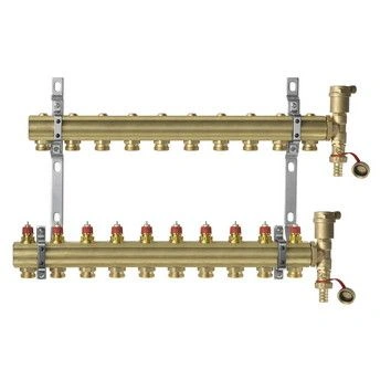 Комплект коллекторов FHF-10 set  вент. вставки латунь 